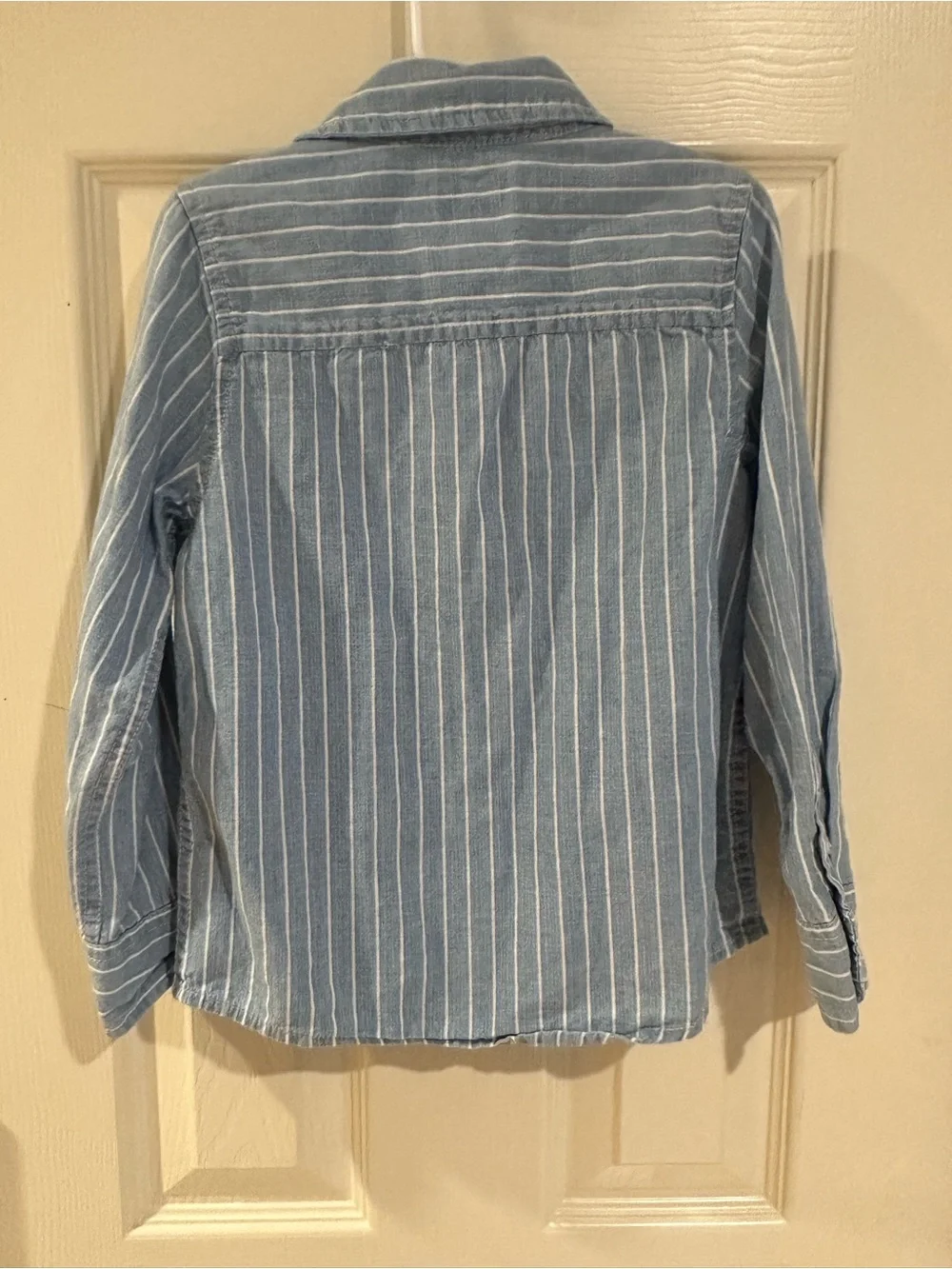 OshKosh B'gosh Light Blue & White Striped Button-Down Shirt